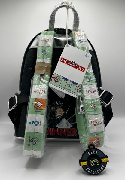 Loungefly 90th Anniversary Glitter Monopoly Cosplay Mini Backpack