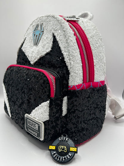 Loungefly Marvel Spider-Man Spider Gwen Sequin Mini Backpack