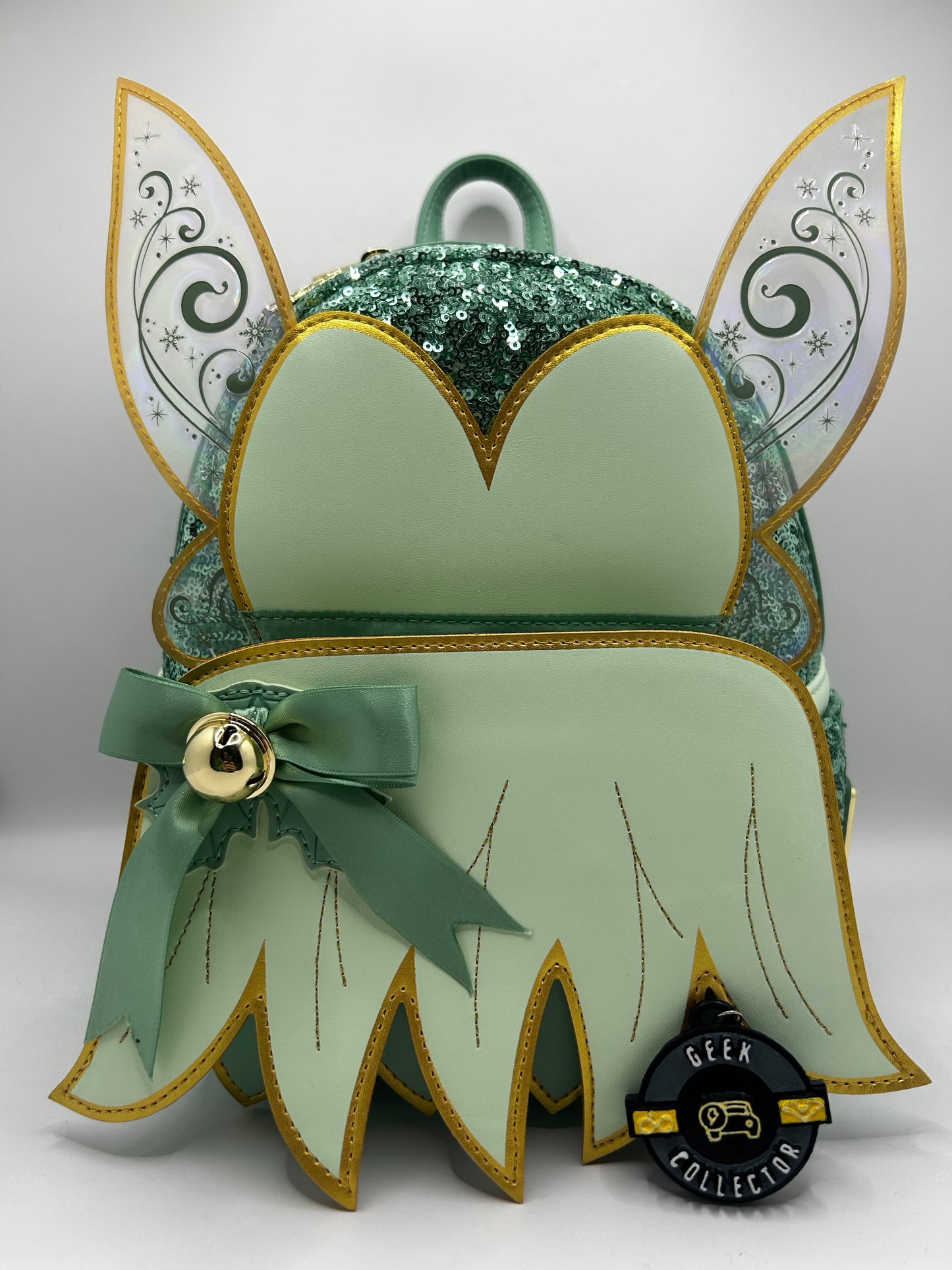Loungefly Disney Tinkerbell Sequin Holiday Peter Pan Cosplay Mini Backpack