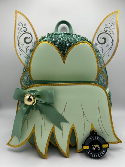Loungefly Disney Tinkerbell Sequin Holiday Peter Pan Cosplay Mini Backpack
