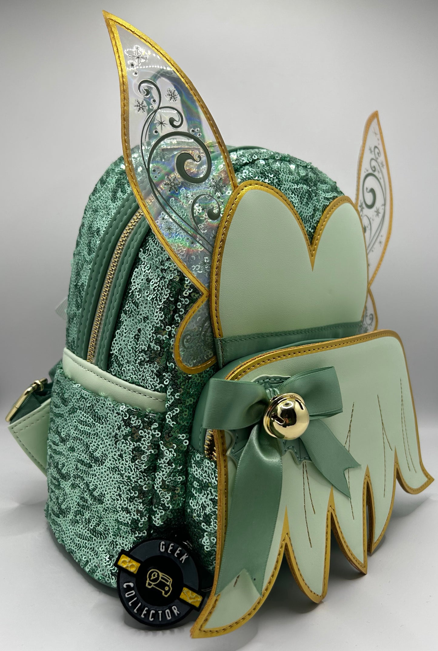 Loungefly Disney Tinkerbell Sequin Holiday Peter Pan Cosplay Mini Backpack
