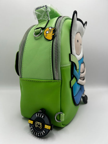 Adventure Time Finn Green Mini Backpack Jake Purse Bag Cartoon Network Official