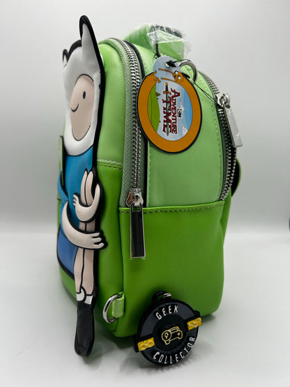 Adventure Time Finn Green Mini Backpack Jake Purse Bag Cartoon Network Official