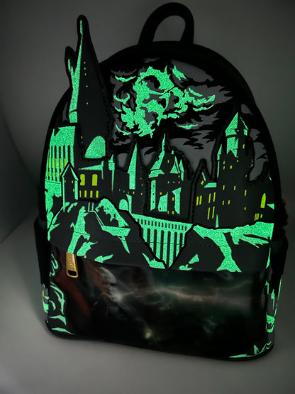 Loungefly Harry Potter Glow in the Dark Battle Scene Hogwarts Mini Backpack Exclusive
