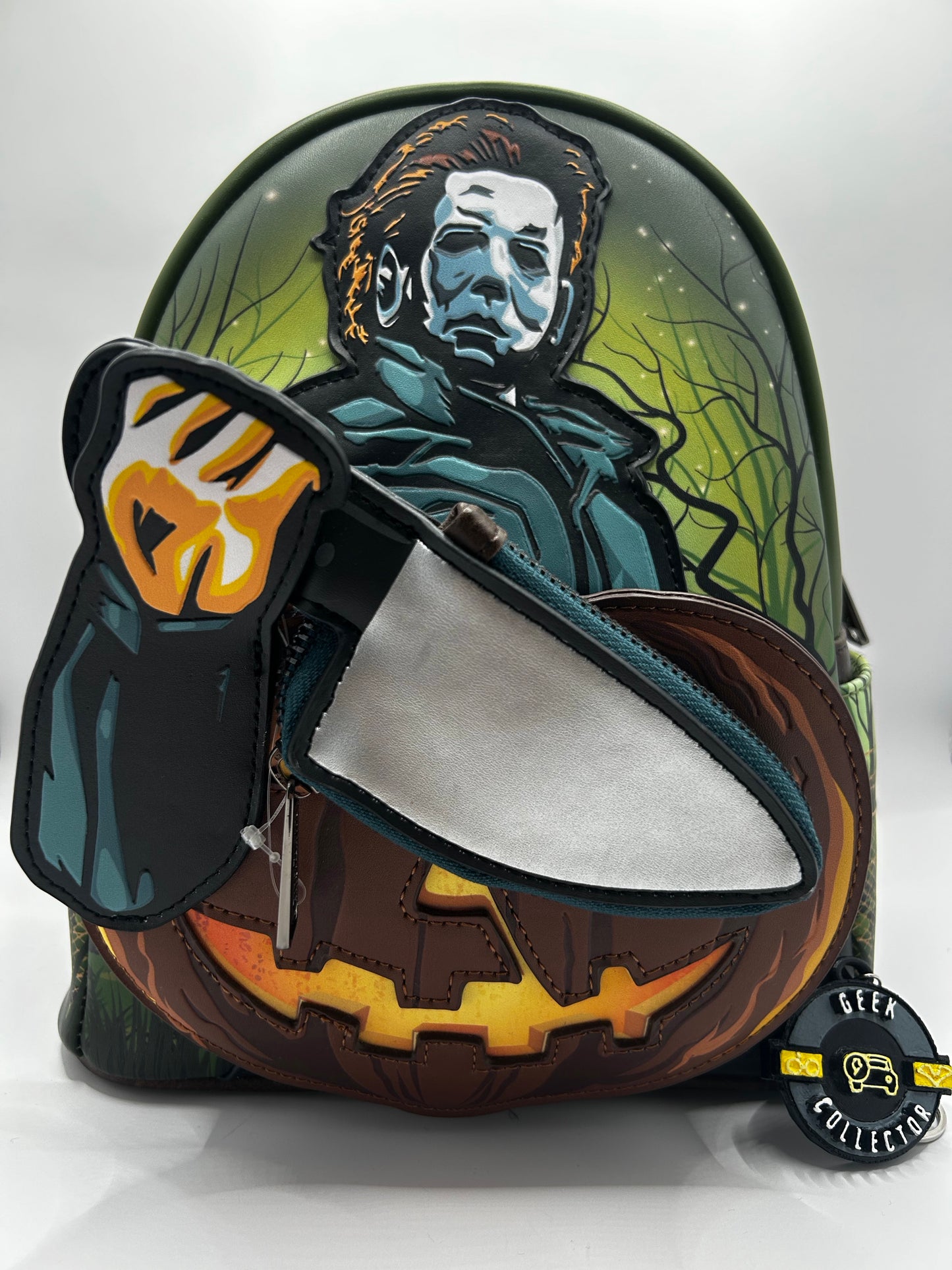 Loungefly Michael Myers Glow In The Dark Halloween Mini Backpack  with Coin Purse