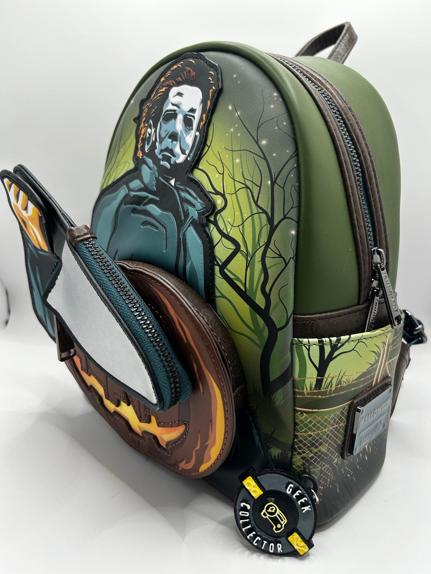 Loungefly Michael Myers Glow In The Dark Halloween Mini Backpack  with Coin Purse