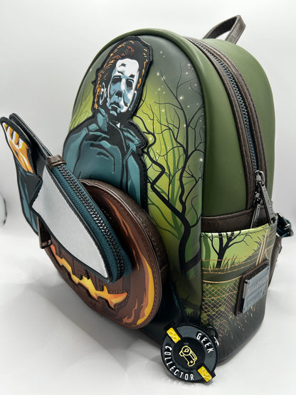 Loungefly Michael Myers Glow In The Dark Halloween Mini Backpack  with Coin Purse
