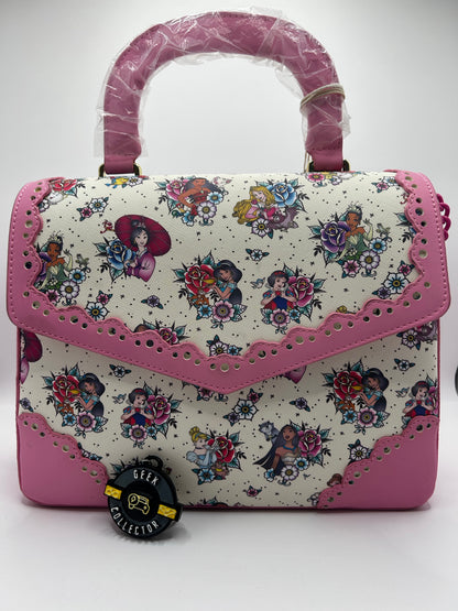 Loungefly Disney Princess Floral Tattoo Crossbody Bag