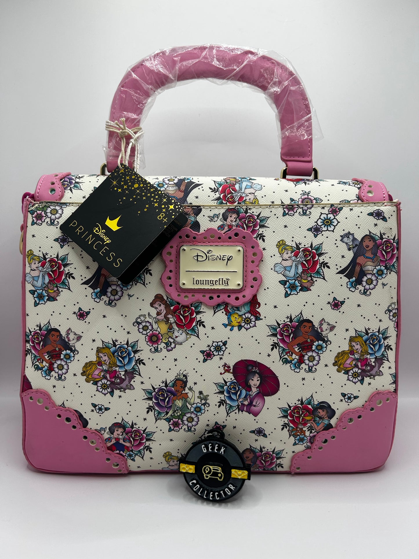 Loungefly Disney Princess Floral Tattoo Crossbody Bag