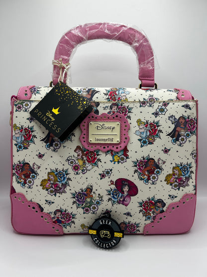 Loungefly Disney Princess Floral Tattoo Crossbody Bag