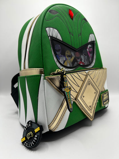 Loungefly Límited Edition Power Rangers Green Ranger Mini Backpack Exclusive