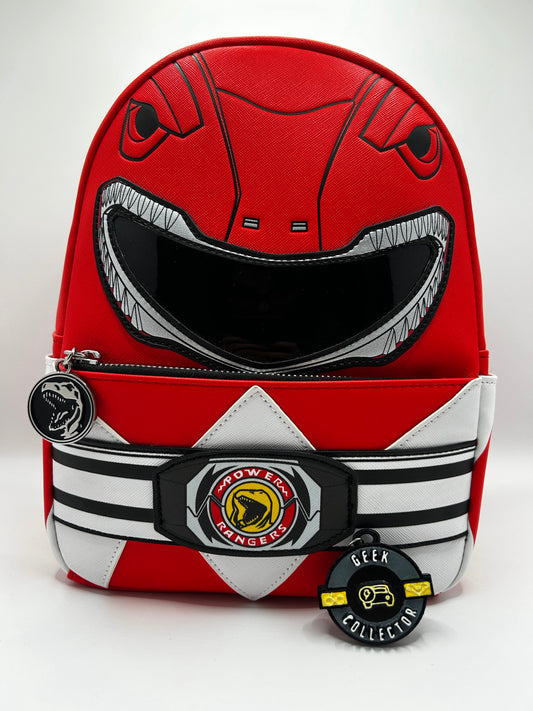 Loungefly Red Power Ranger Cosplay Mini Backpack Exclusive