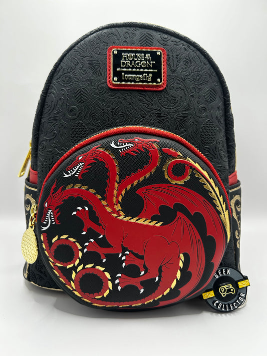 Loungefly House of the Dragon Targaryen Sigil Mini Backpack