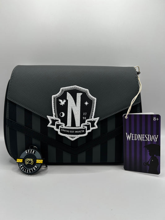 Loungefly Wednesday Addams Nevermore Academy Crossbody Bag Purse Handbag
