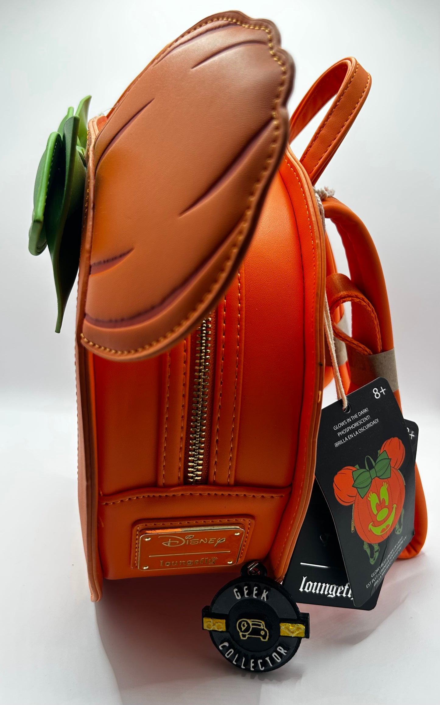 Loungefly Disney Minnie Mouse Pumpkin Glow in the Dark Mini Backpack
