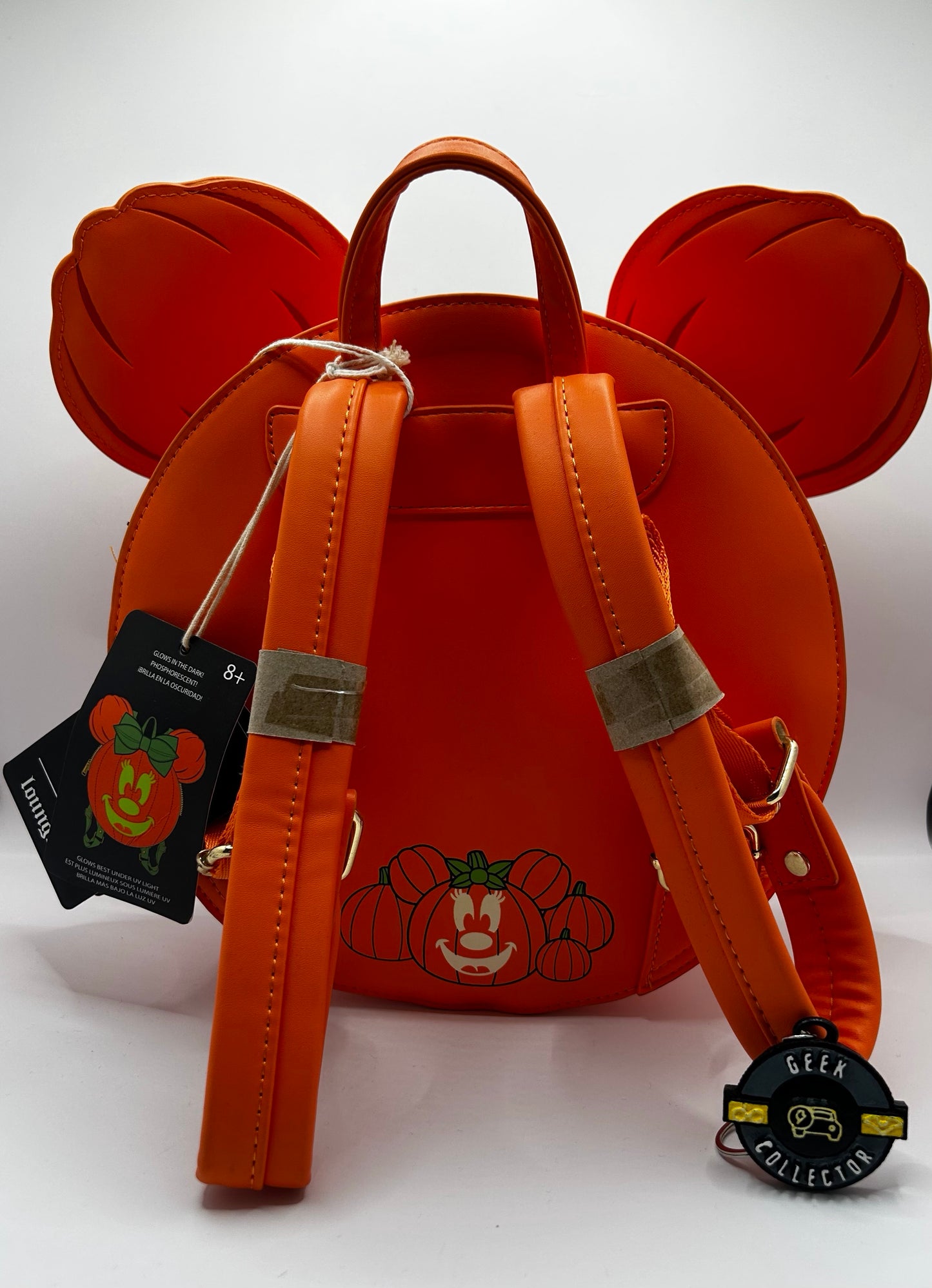 Loungefly Disney Minnie Mouse Pumpkin Glow in the Dark Mini Backpack