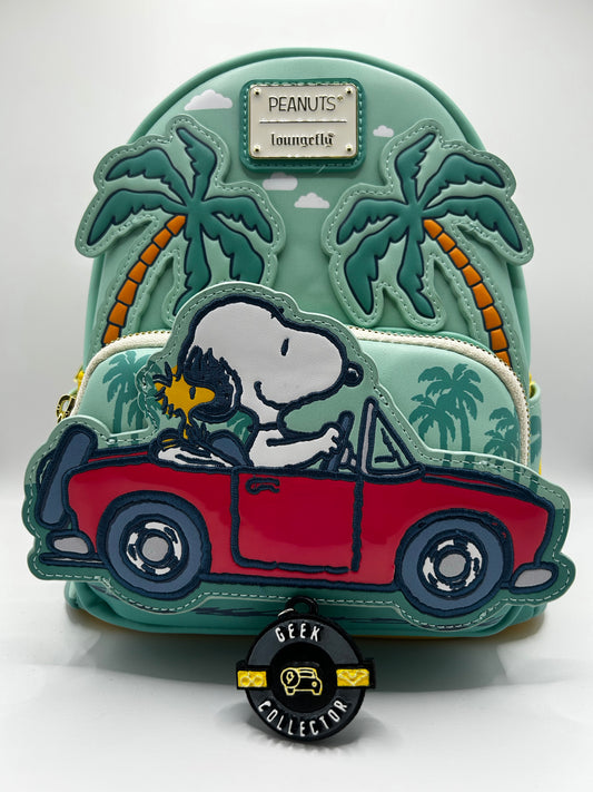 Loungefly Peanuts Snoopy Road Trip Mini Backpack