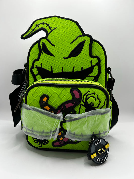 Loungefly Disney Oogie Boogie Glow Crossbuddies Cosplay Crossbody Bag & Coin Purse Glow in the Dark