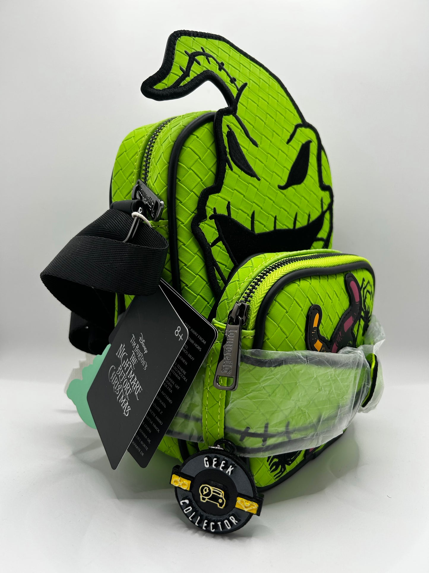 Loungefly Disney Oogie Boogie Glow Crossbuddies Cosplay Crossbody Bag & Coin Purse Glow in the Dark