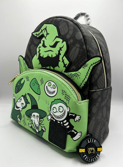 Loungefly Disney The Nightmare Before Christmas Oogie Boogie Glow In The Dark Mini Backpack