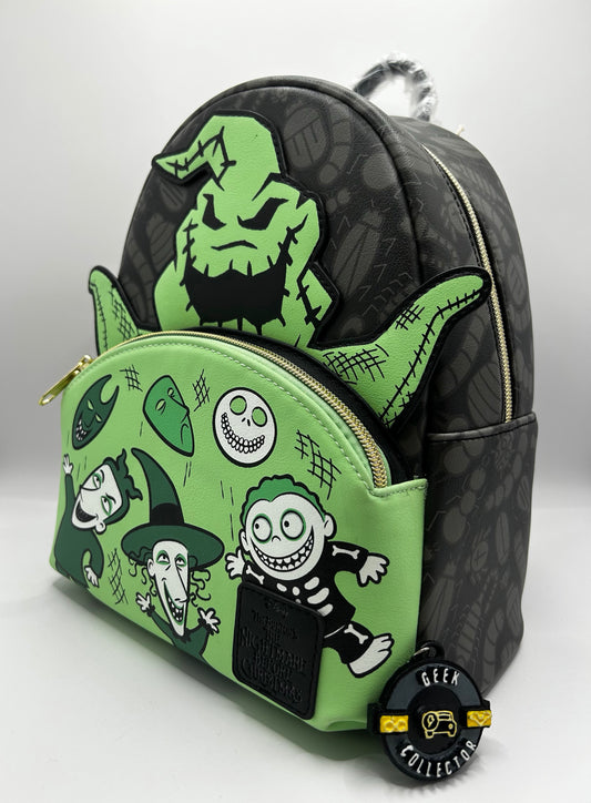 Loungefly Disney The Nightmare Before Christmas Oogie Boogie Glow In The Dark Mini Backpack