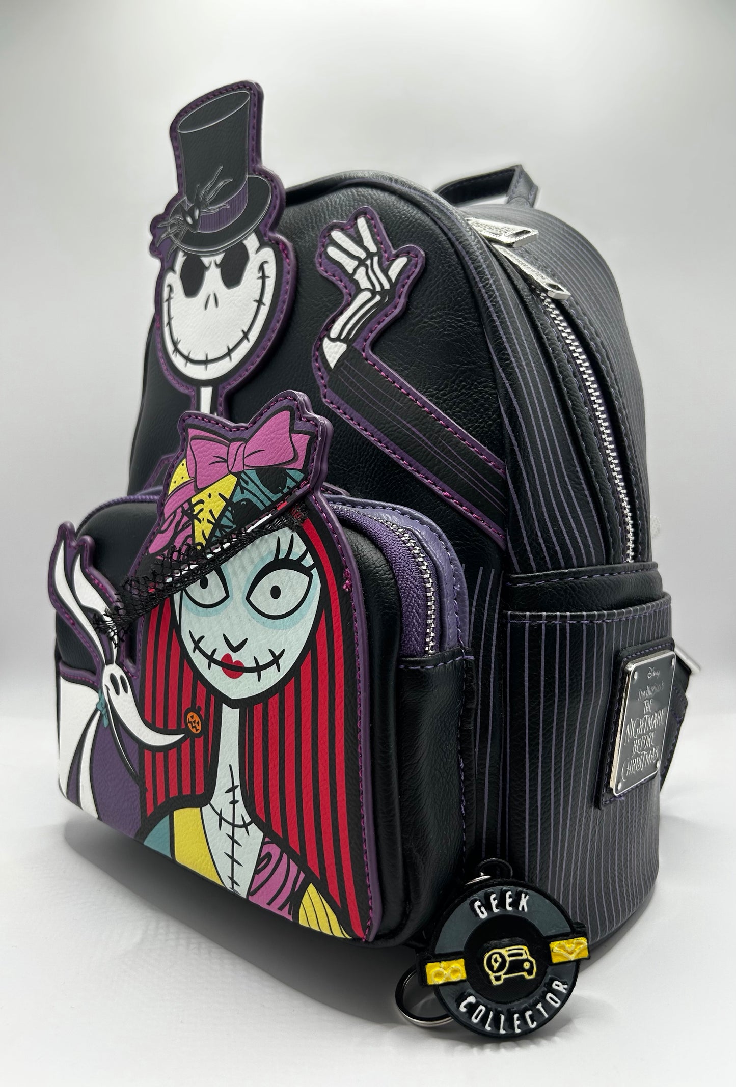 Loungefly Disney Nightmare Before Christmas Dapper Jack and Sally Mini Backpack