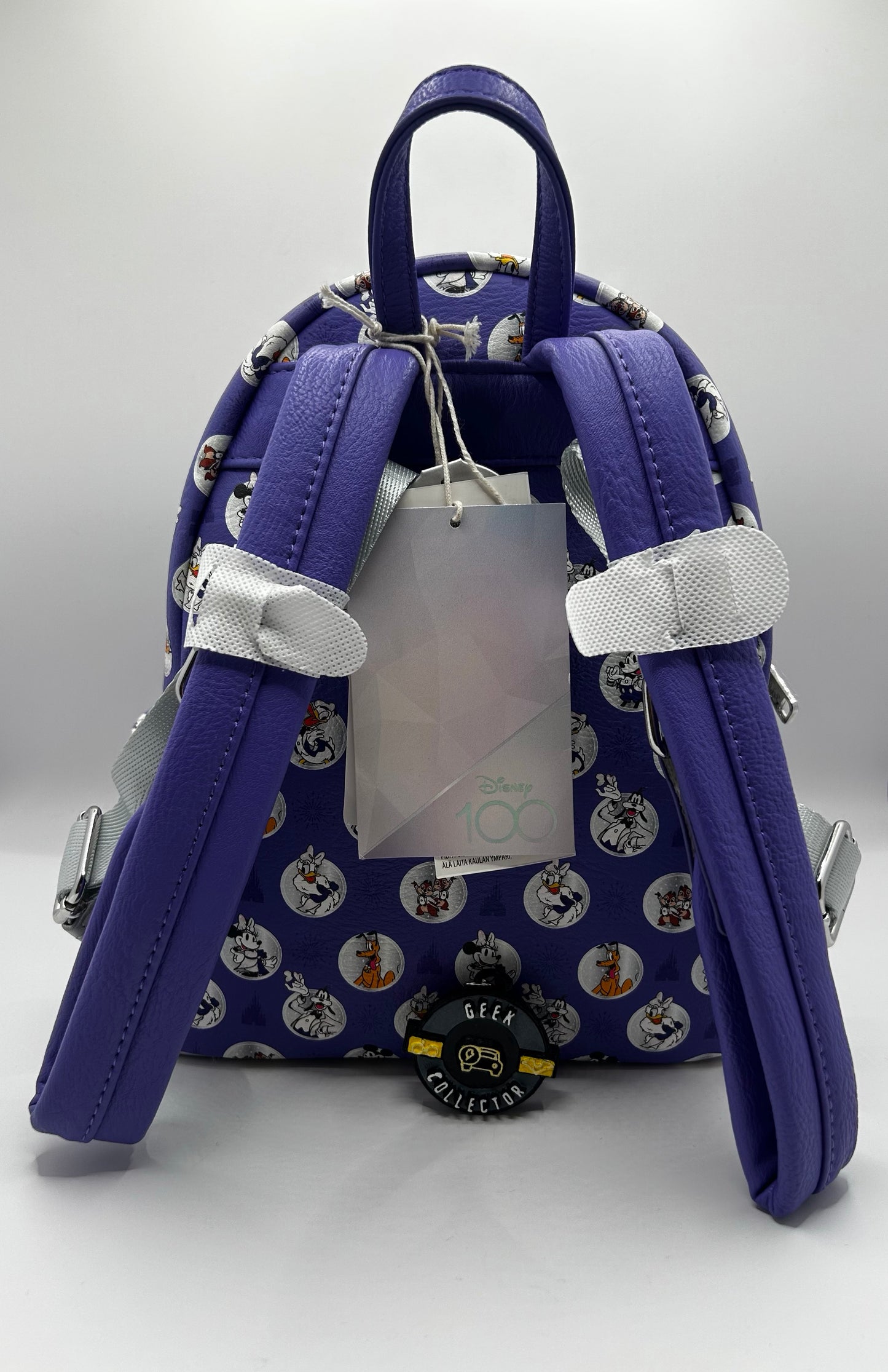 Loungefly Disney Parks Disney 100 Mickey Mouse & Friends Mini Backpack Purple