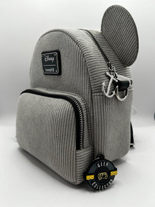 Loungefly Disney Steamboat Willie Corduroy Convertible Mini Backpack Exclusive