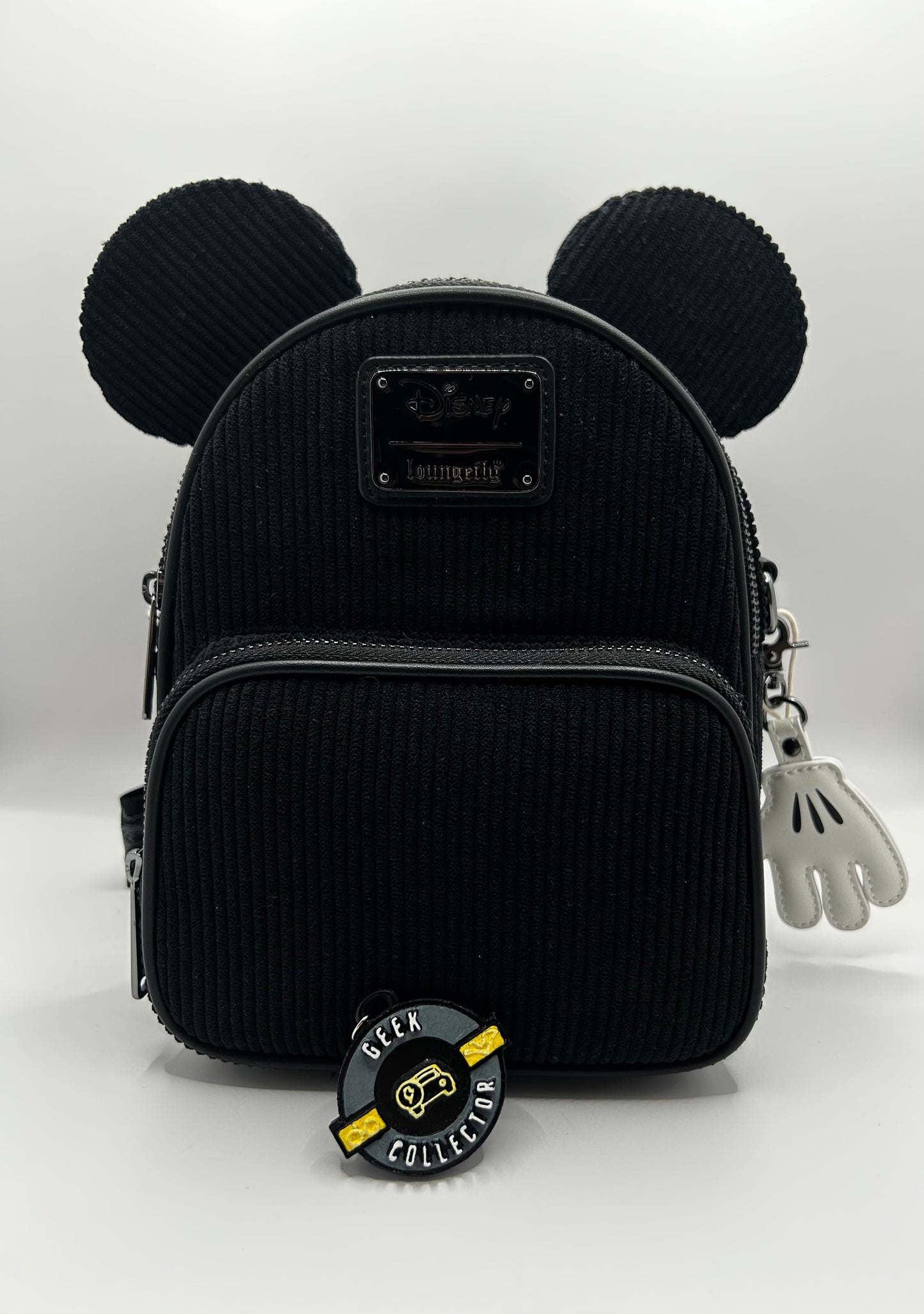 Loungefly Disney Mickey Mouse Classic Corduroy Convertible Mini Backpack & Crossbody