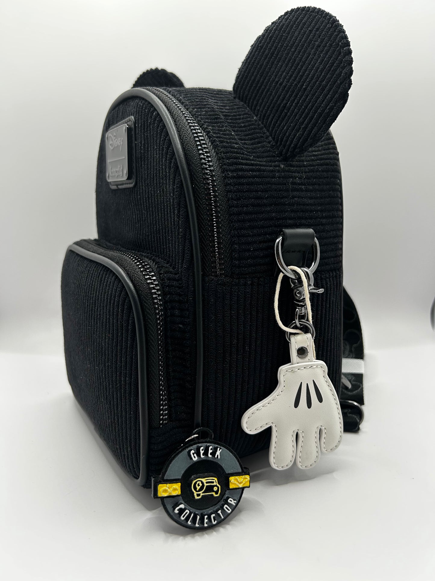 Loungefly Disney Mickey Mouse Classic Corduroy Convertible Mini Backpack & Crossbody