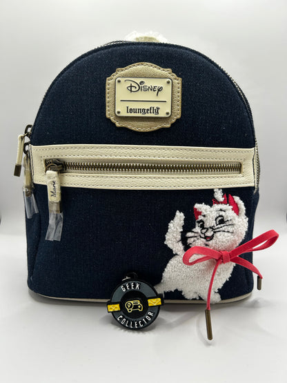 Loungefly Disney The Aristocats Marie Denim Mini Backpack