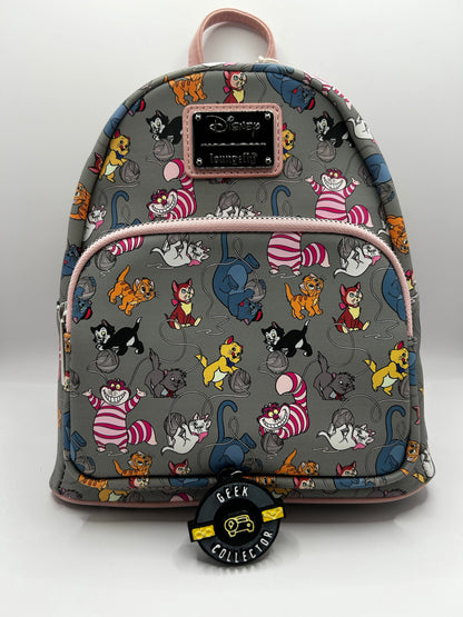 Loungefly Disney Cats Kittens Yarn Allover Print Mini Backpack