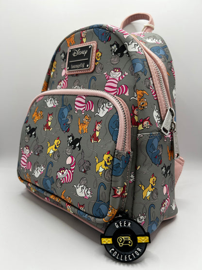 Loungefly Disney Cats Kittens Yarn Allover Print Mini Backpack