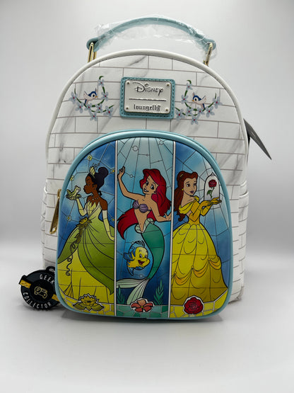 Loungefly Disney Princess Ariel, Tiana, Belle Mini Backpack Exclusive