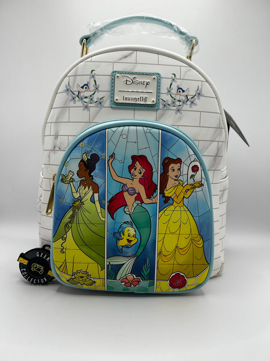 Loungefly Disney Princess Ariel, Tiana, Belle Mini Backpack Exclusive