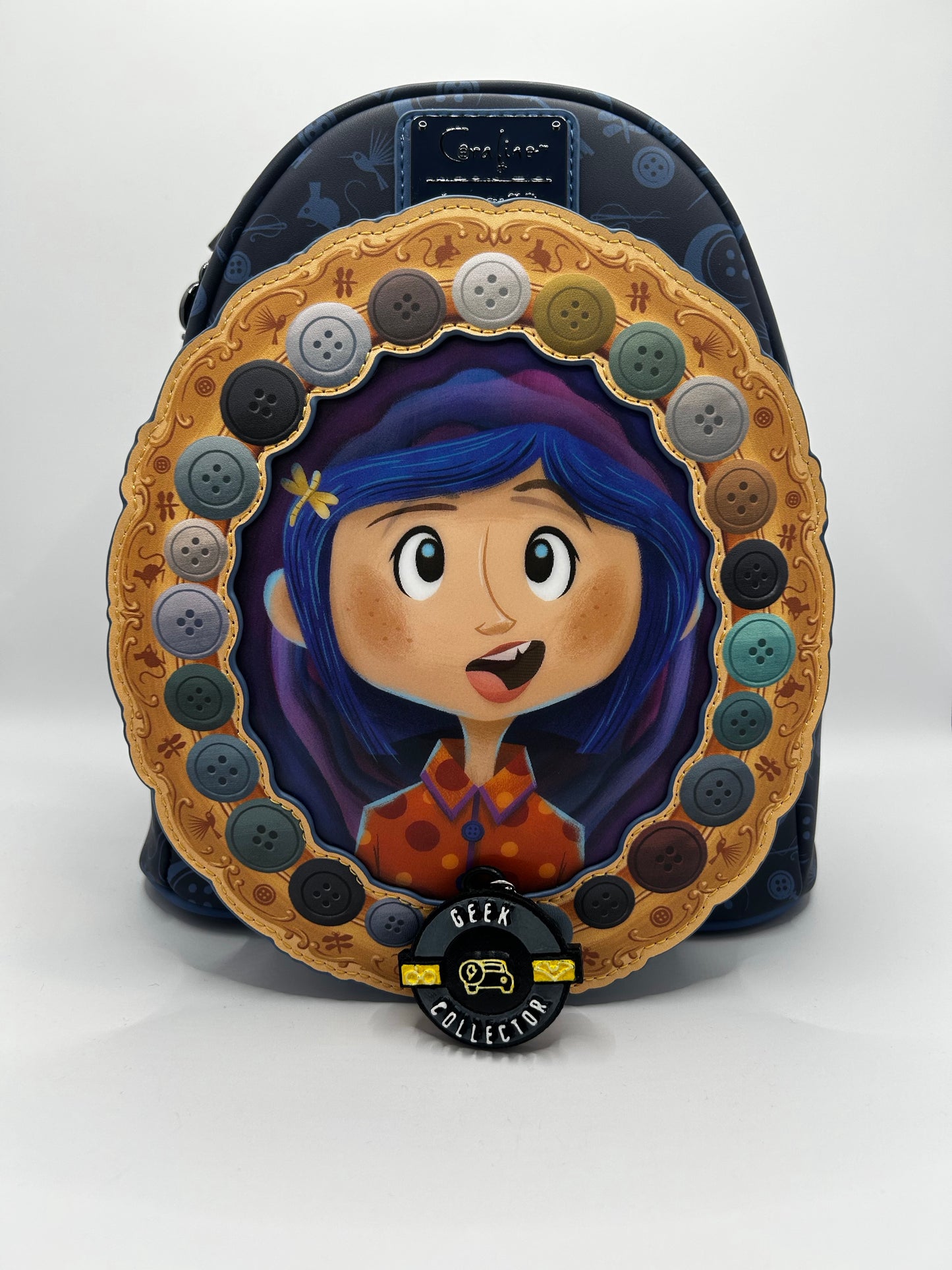Loungefly Coraline Portal Button Frame Lenticular Mini Backpack Exclusive