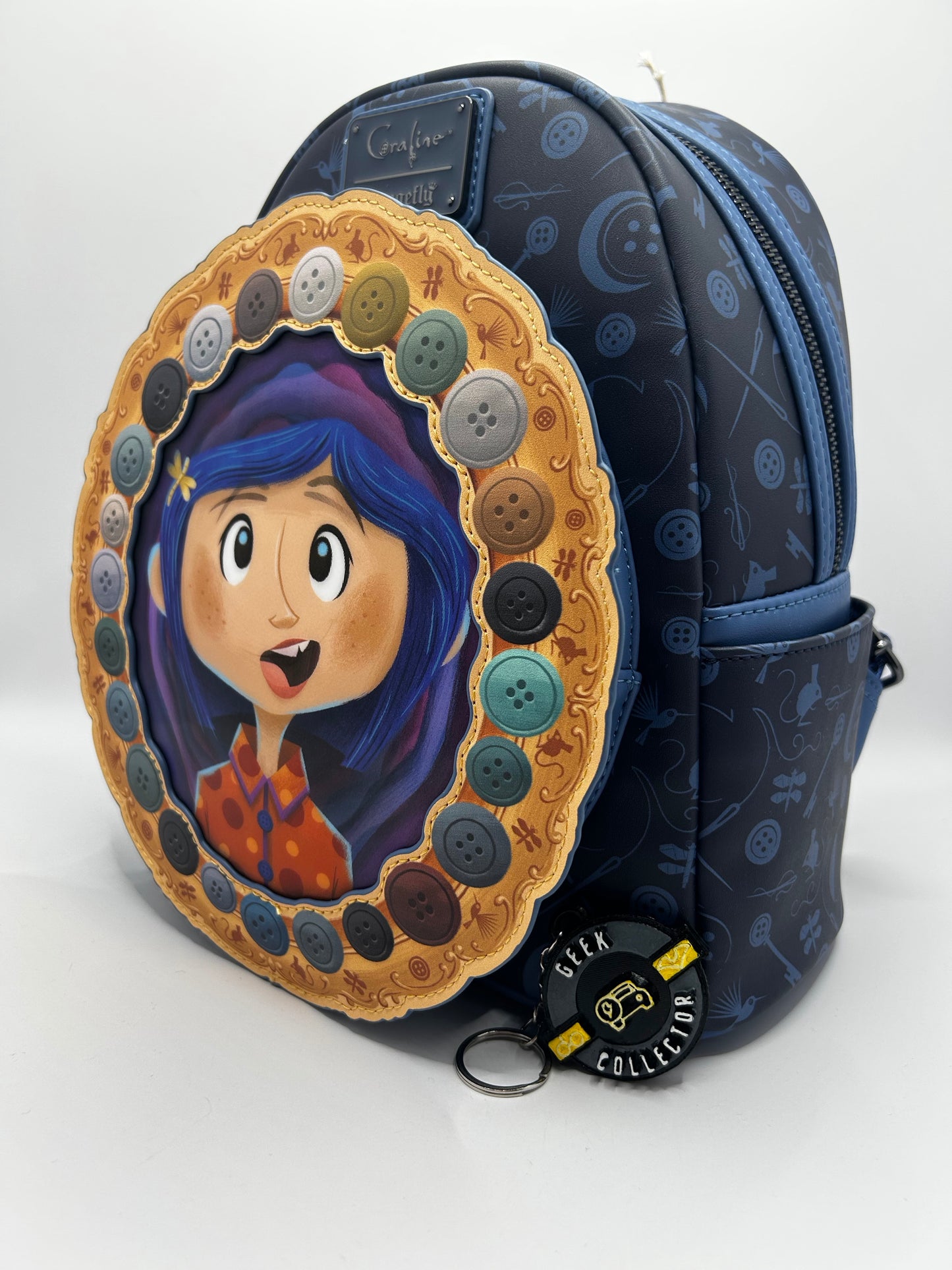 Loungefly Coraline Portal Button Frame Lenticular Mini Backpack Exclusive