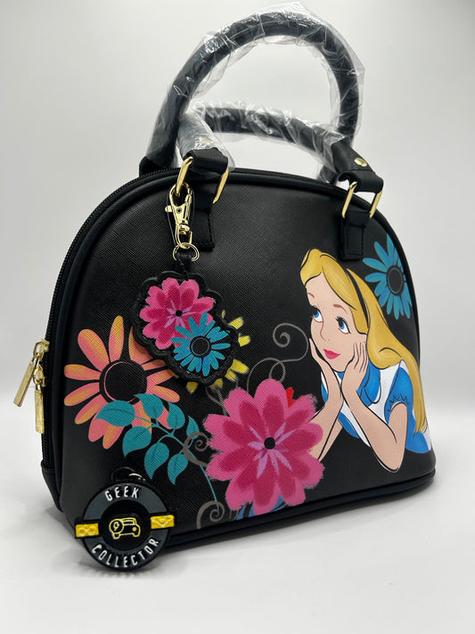Loungefly Disney Alice in Wonderland Curiouser Floral Crossbody.