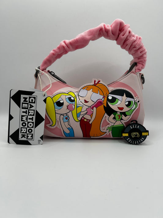 Loungefly The Powerpuff Girls Fuzzy Handle Crossbody Bag