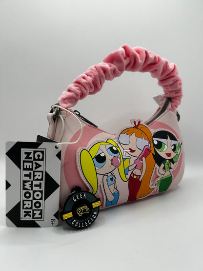 Loungefly The Powerpuff Girls Fuzzy Handle Crossbody Bag