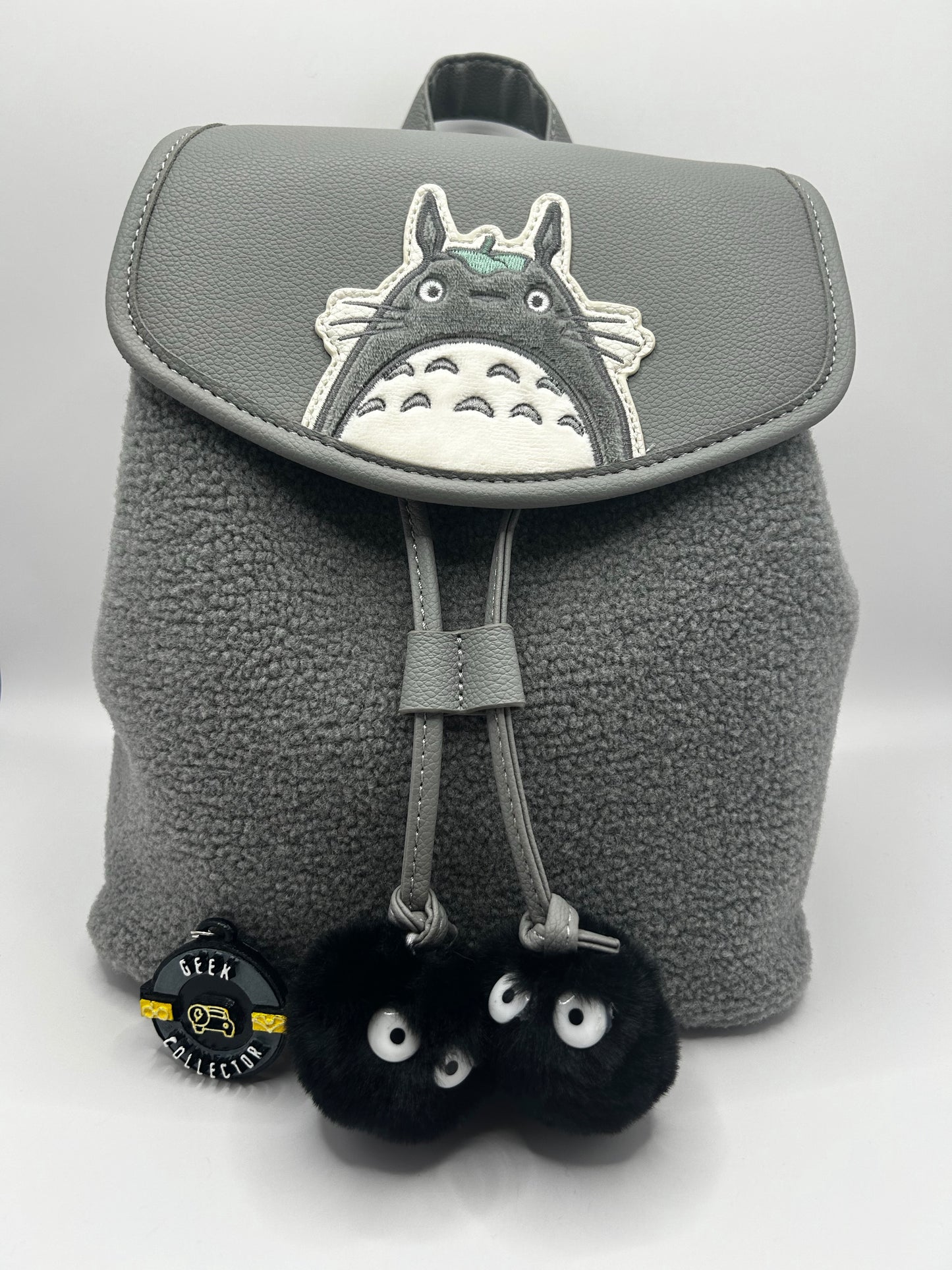 Studio Ghibli My Neighbor Totoro Gray Sherpa Slouch Mini Backpack Exclusive