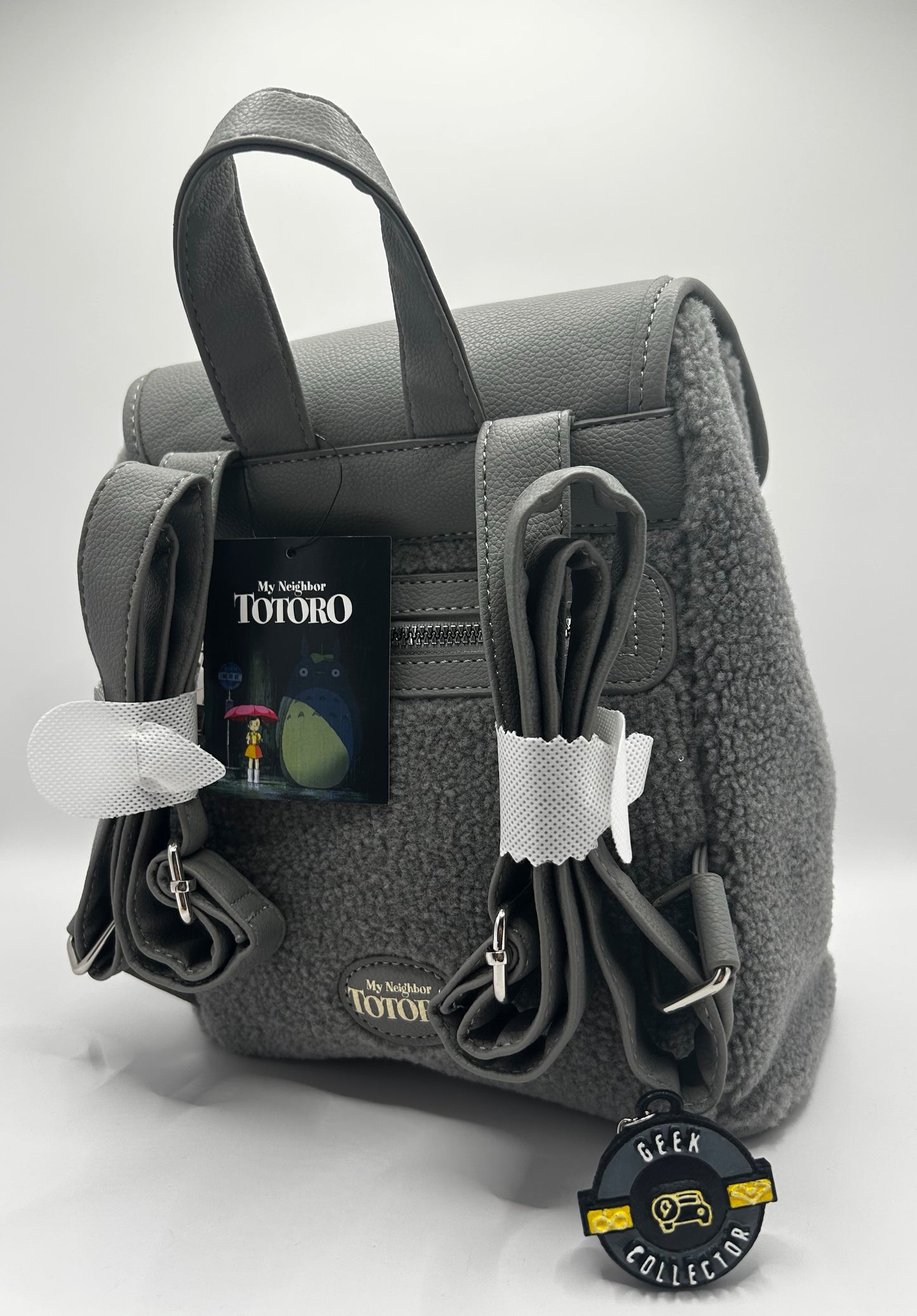 Studio Ghibli My Neighbor Totoro Gray Sherpa Slouch Mini Backpack Exclusive