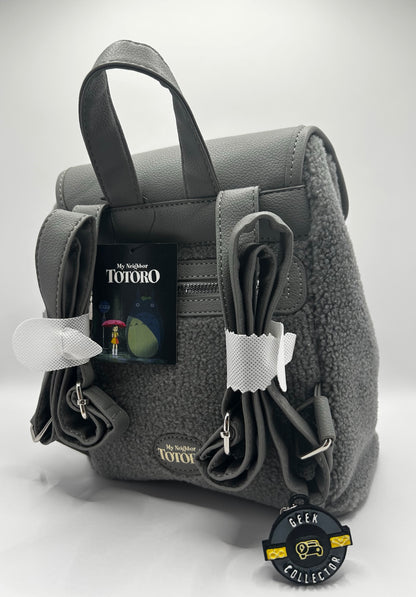 Studio Ghibli My Neighbor Totoro Gray Sherpa Slouch Mini Backpack Exclusive