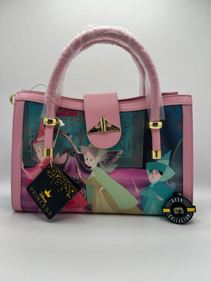 Loungefly Disney Sleeping Beauty  Princess  Aurora Scenes Crossbody Bag