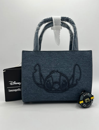 Loungefly Disney Lilo & Stitch Denim Crossbody Bag