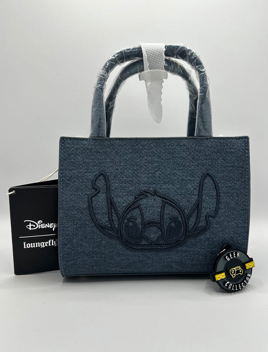 Loungefly Disney Lilo & Stitch Denim Crossbody Bag