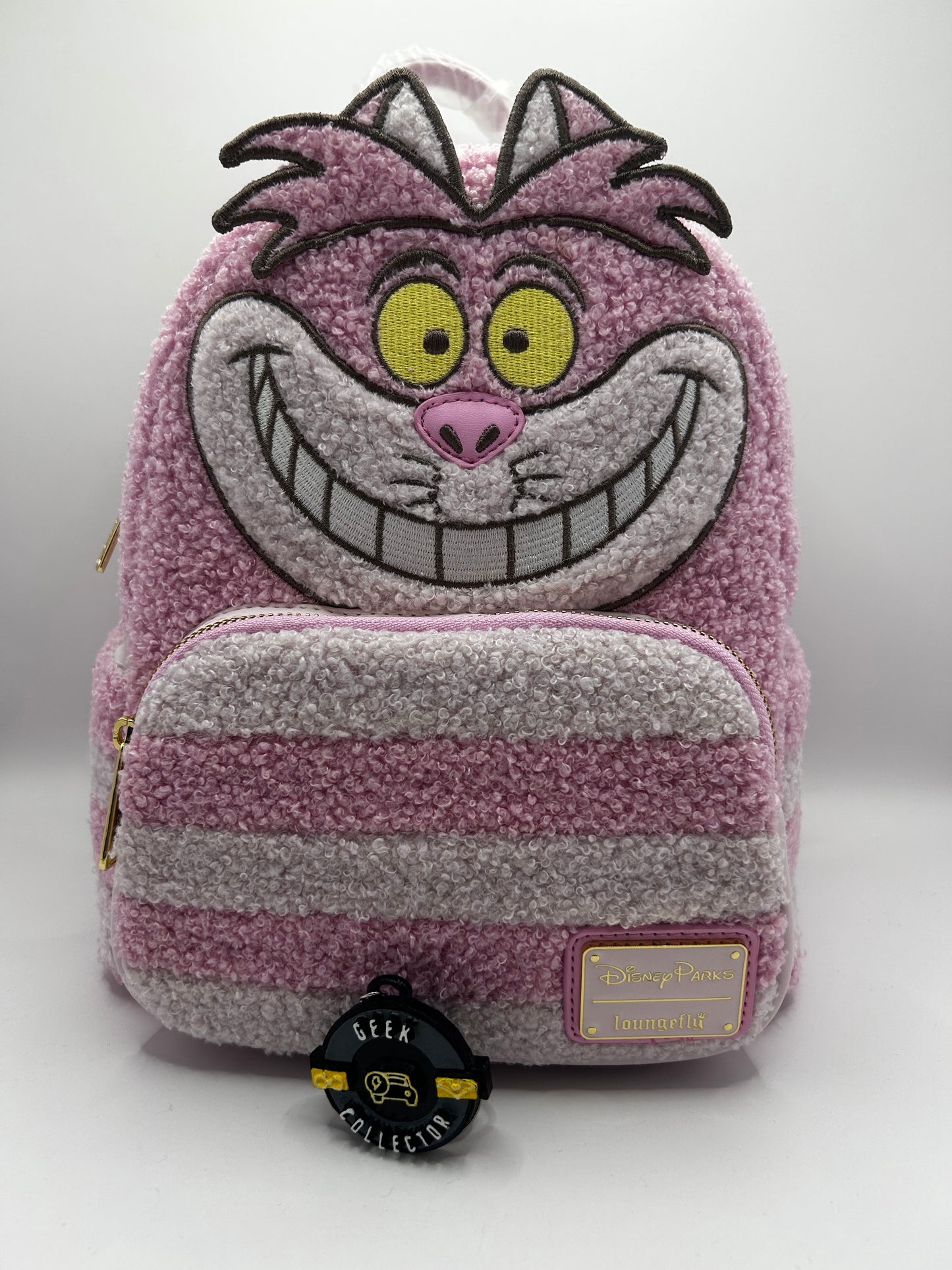 Loungefly Disney Parks Pastel Pink Cheshire Cat Alice in Wonderland Mini Backpack Exclusive