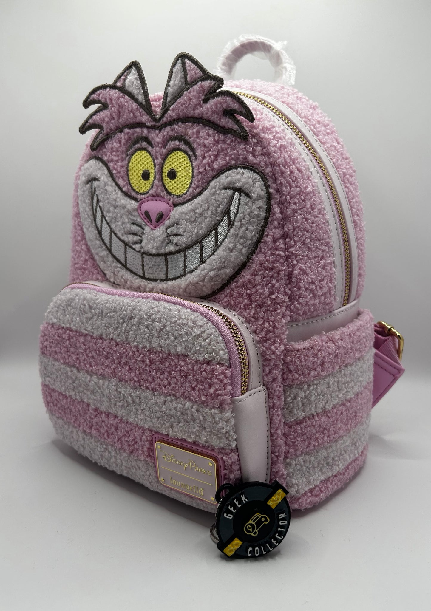 Loungefly Disney Parks Pastel Pink Cheshire Cat Alice in Wonderland Mini Backpack Exclusive
