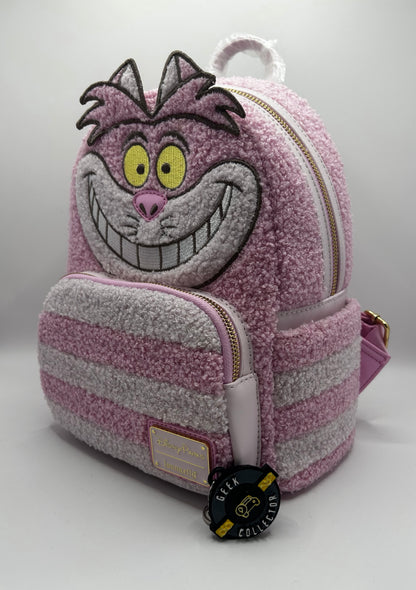 Loungefly Disney Parks Pastel Pink Cheshire Cat Alice in Wonderland Mini Backpack Exclusive