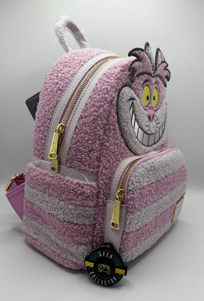 Loungefly Disney Parks Pastel Pink Cheshire Cat Alice in Wonderland Mini Backpack Exclusive